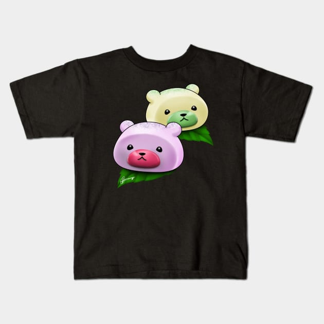 Mochi Bears Kids T-Shirt by Akiraj